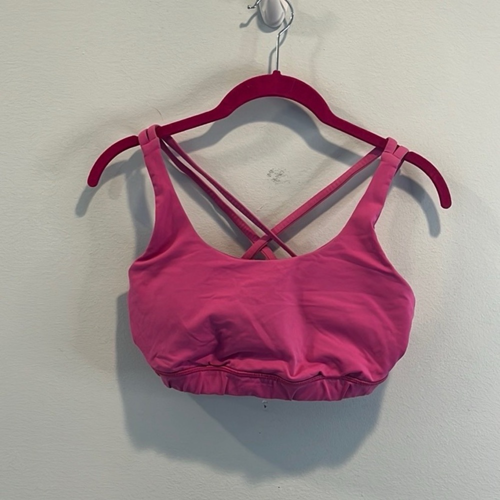 Lululemon Energy Bra in Raspberry 8 - Picture 2 of 4